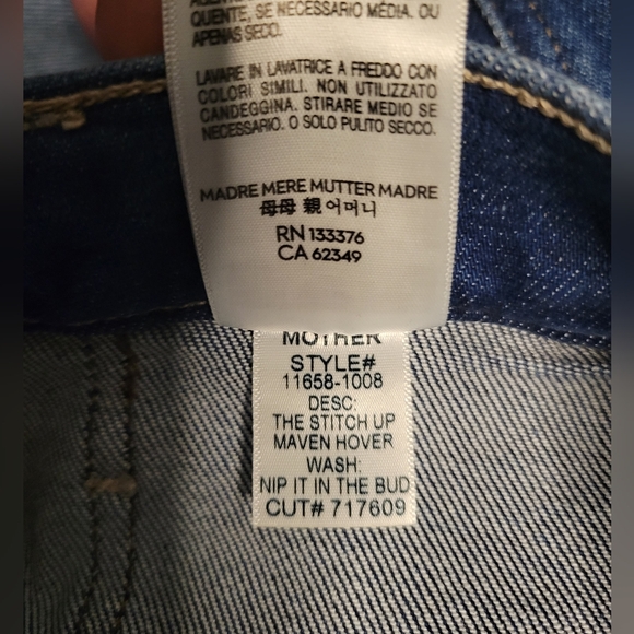 MOTHER Blue Flare Wide Leg Jeans Nip It In The Bud - Picture 10 of 11